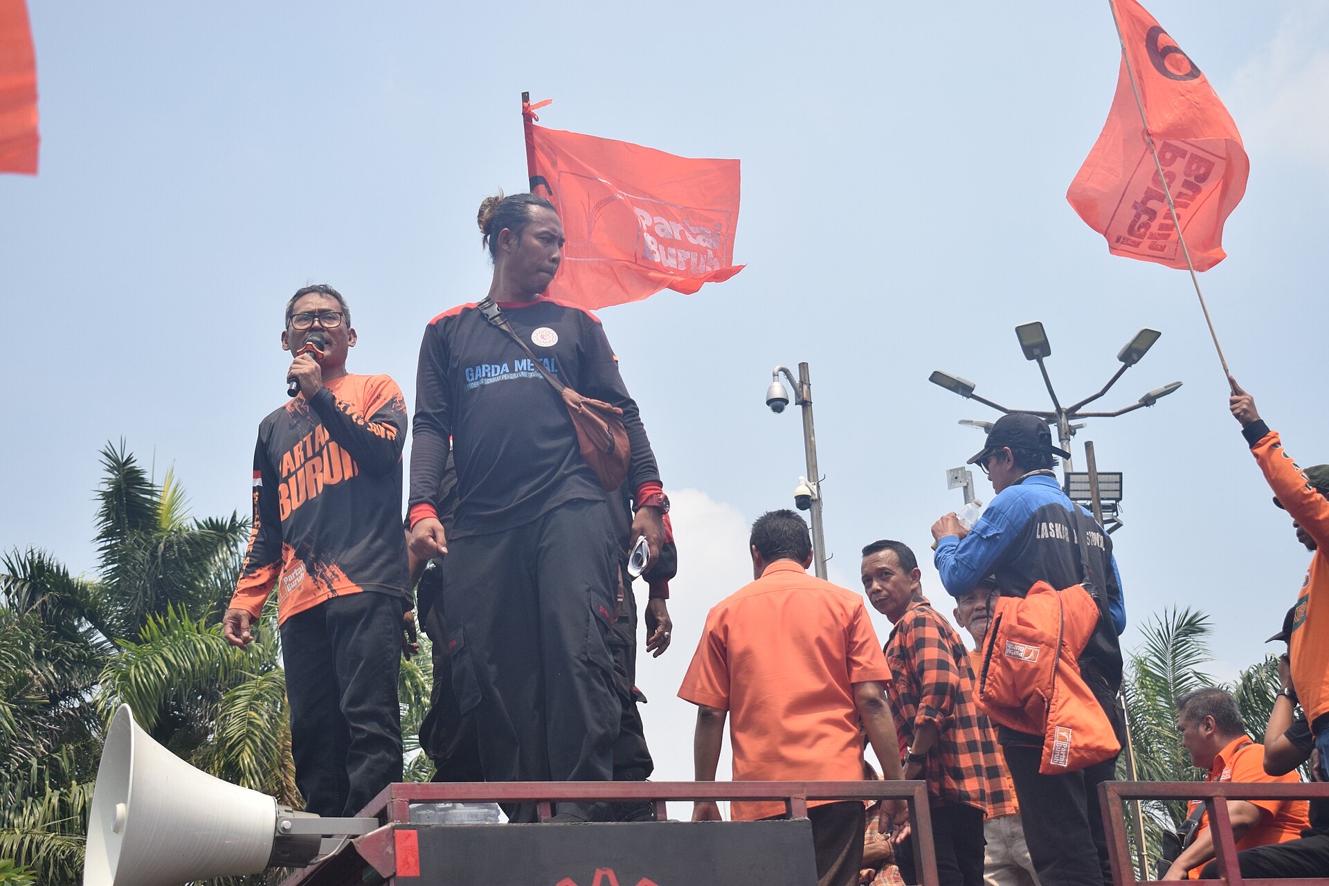 Unjuk rasa menolak revisi UU Pilkada di depan Gedung DPR, Jakarta, 22 Agustus 2024